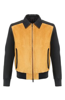 Замшевый бомбер Brioni