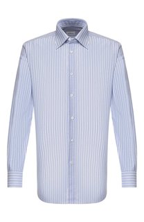 Сорочка из смеси хлопка и льна Brioni