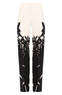 Брюки из смеси шерсти и шелка Valentino