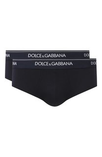 Комплект из двух хлопковых хипсов Dolce & Gabbana
