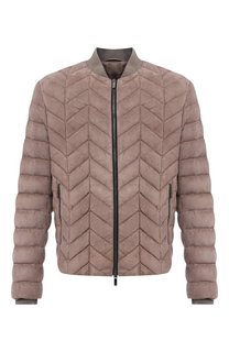 Замшевый бомбер Giorgio Armani