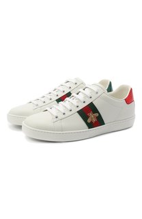 Кожаные кеды New Ace Gucci