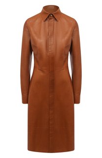 Кожаное платье Ralph Lauren