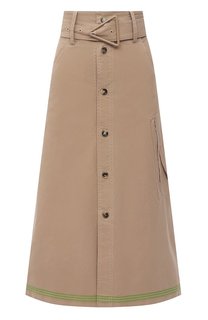 Хлопковая юбка Bottega Veneta