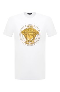 Хлопковая футболка Versace