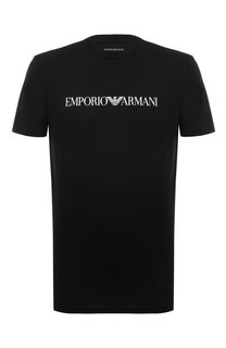 Хлопковая футболка Emporio Armani