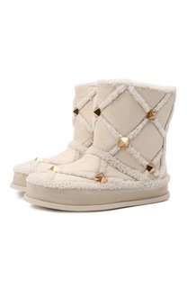 Кожаные сапоги Roman Stud Valentino