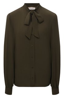 Шелковая блузка Saint Laurent