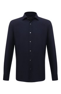 Сорочка из хлопка и кашемира Zegna