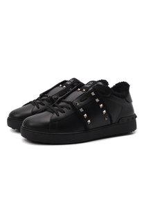 Кожаные кеды Rockstud Untitled Valentino