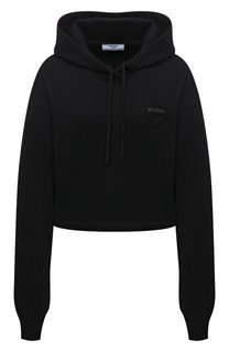 Худи из шерсти и кашемира Prada