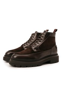 Комбинированные ботинки Santoni