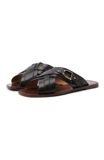 Кожаные шлепанцы Stirrup Jacie Ralph Lauren