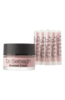 Комплекс для жирной кожи и кожи с акне Breakout. Antibacterial Powder + Breakout Cream Dr Sebagh