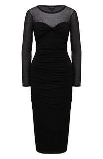 Платье из вискозы Giorgio Armani