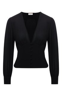 Блузка из вискозы Saint Laurent