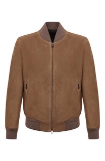 Замшевый бомбер Brioni