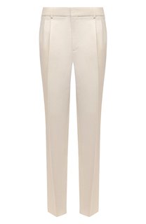 Брюки из хлопка и льна Loro Piana