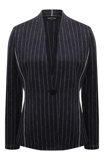 Жакет из хлопка и льна Giorgio Armani