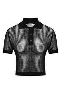 Топ изо льна и шелка Saint Laurent