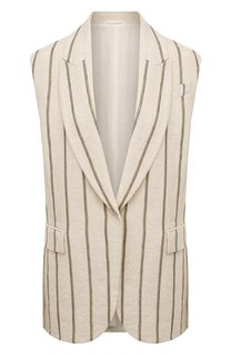Льняной жилет Brunello Cucinelli