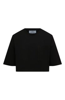 Хлопковая футболка Prada