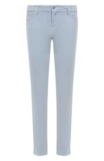 Брюки из хлопка и кашемира Kiton