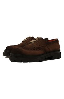 Замшевые дерби Santoni