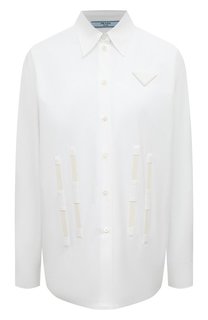Хлопковая рубашка Prada