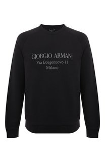 Хлопковый свитшот Giorgio Armani