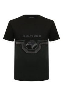 Хлопковая футболка Stefano Ricci