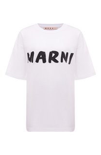 Хлопковая футболка Marni