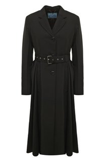 Шерстяное пальто Prada
