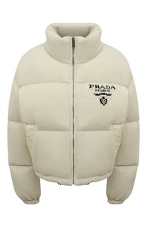 Пуховик из шерсти и кашемира Prada
