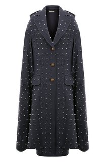 Шерстяной кейп Miu Miu
