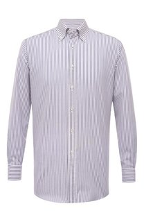 Сорочка из хлопка и льна Brioni