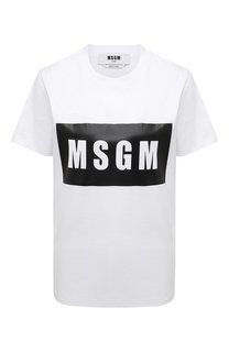 Хлопковая футболка MSGM