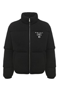 Пуховик из шерсти и кашемира Prada