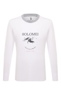 Хлопковый лонгслив Brunello Cucinelli