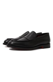 Кожаные лоферы Santoni