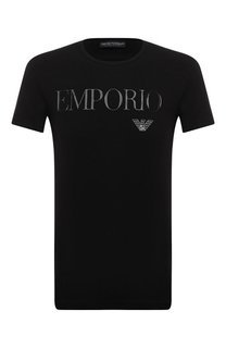 Хлопковая футболка Emporio Armani