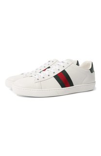 Кожаные кеды New Ace Gucci