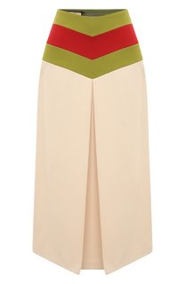 Юбка из шелка и шерсти Gucci
