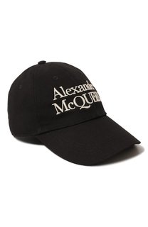 Хлопковая бейсболка Alexander McQueen