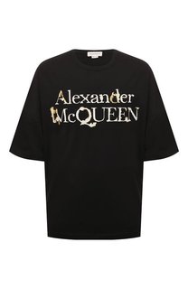 Хлопковая футболка Alexander McQueen