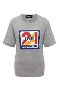 Футболка из хлопка и вискозы Dsquared2