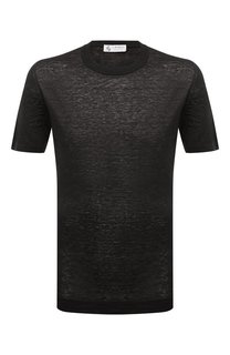 Футболка изо льна и шелка Il Borgo Cashmere