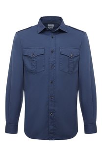 Хлопковая рубашка Brunello Cucinelli