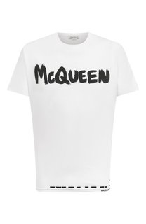 Хлопковая футболка Alexander McQueen