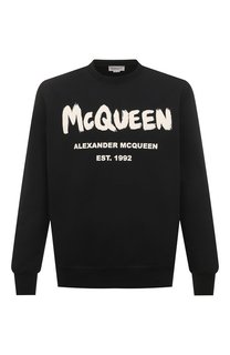 Хлопковый свитшот Alexander McQueen